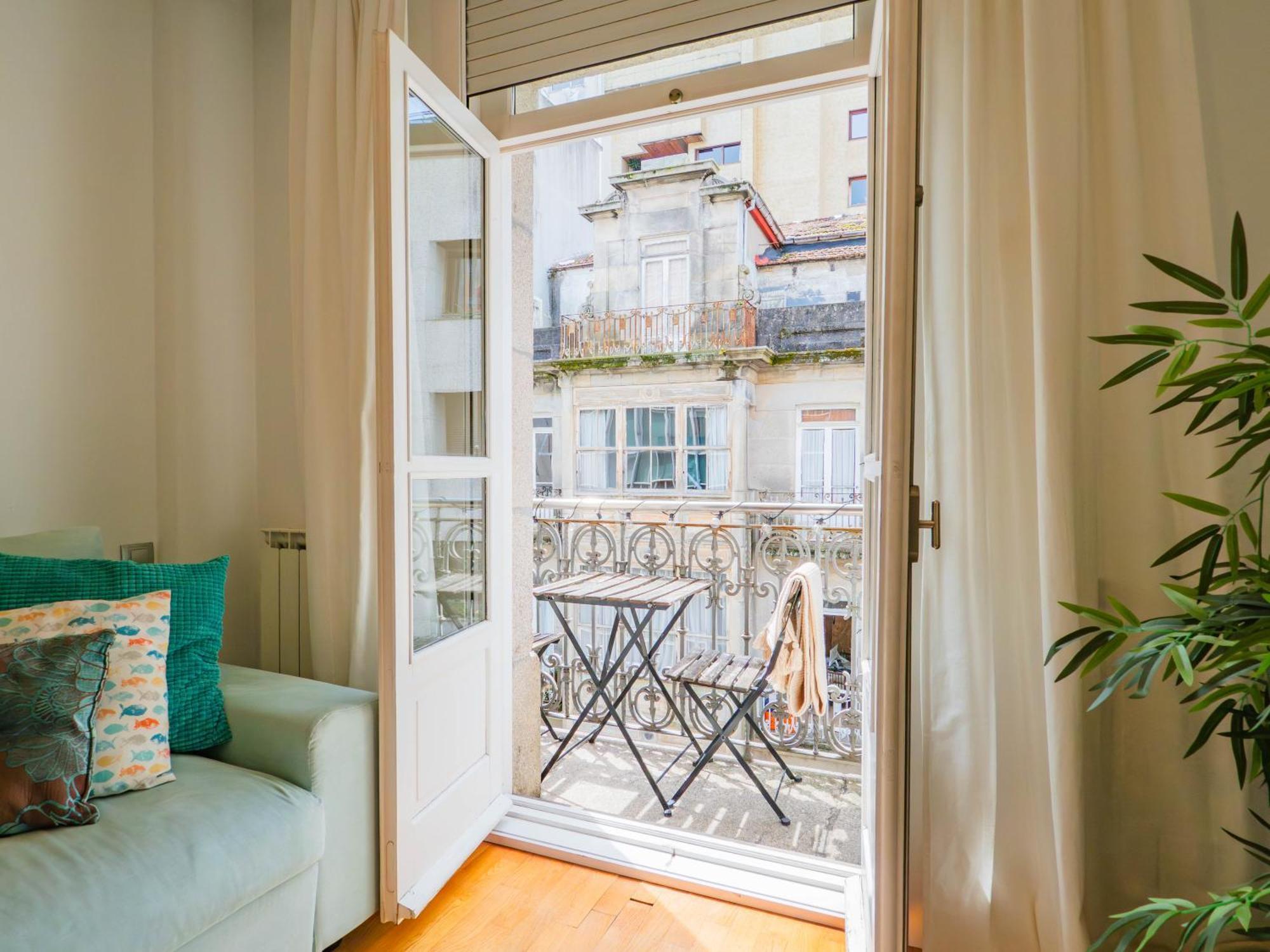 Luxury Centro De Vigo Balcony Apartment Ngoại thất bức ảnh